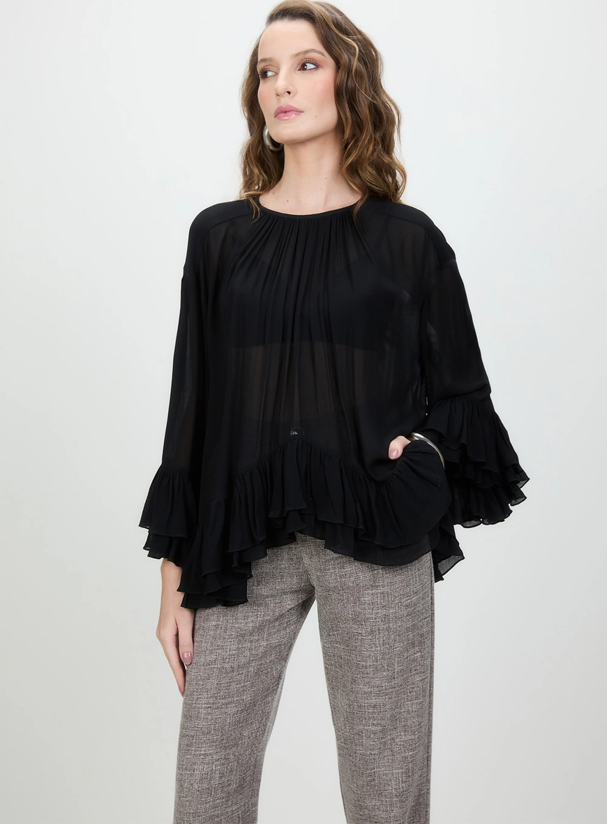 Calça Tweed Slim