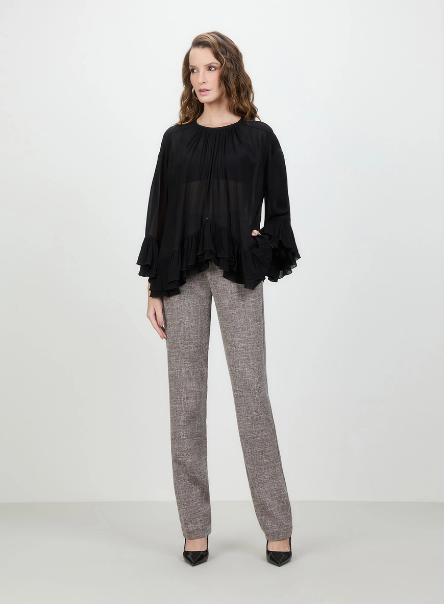 Blusa Babados Barrra