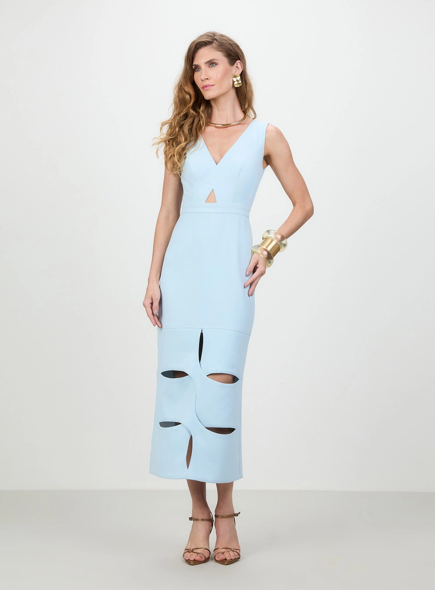 Vestido Midi Recortes