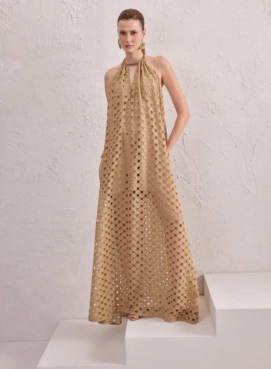 Vestido Longo Frente Única