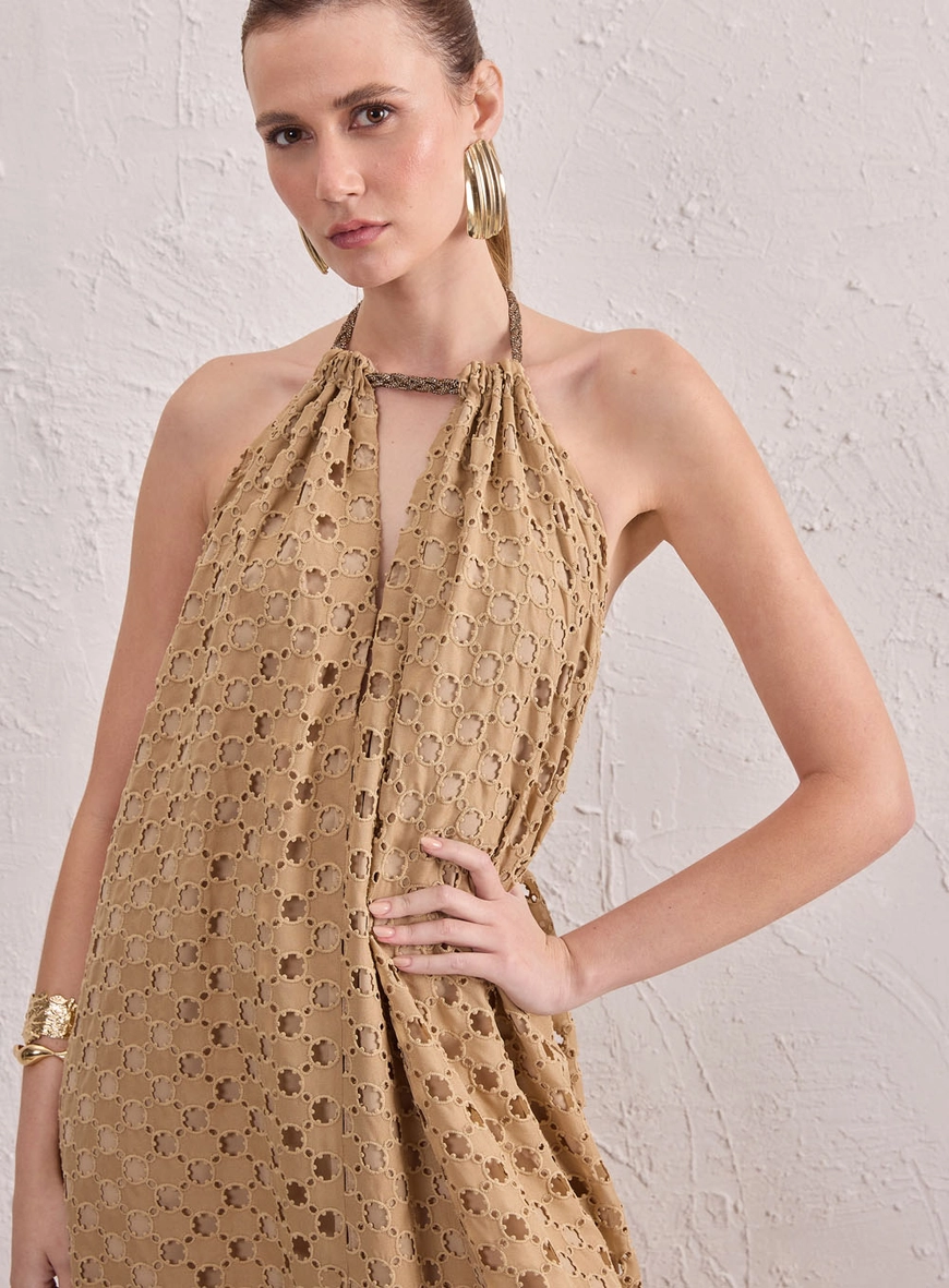Vestido Longo Frente Única