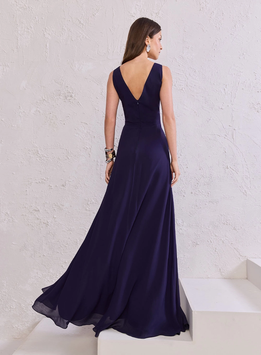 Vestido Longo Elegance Com Fenda