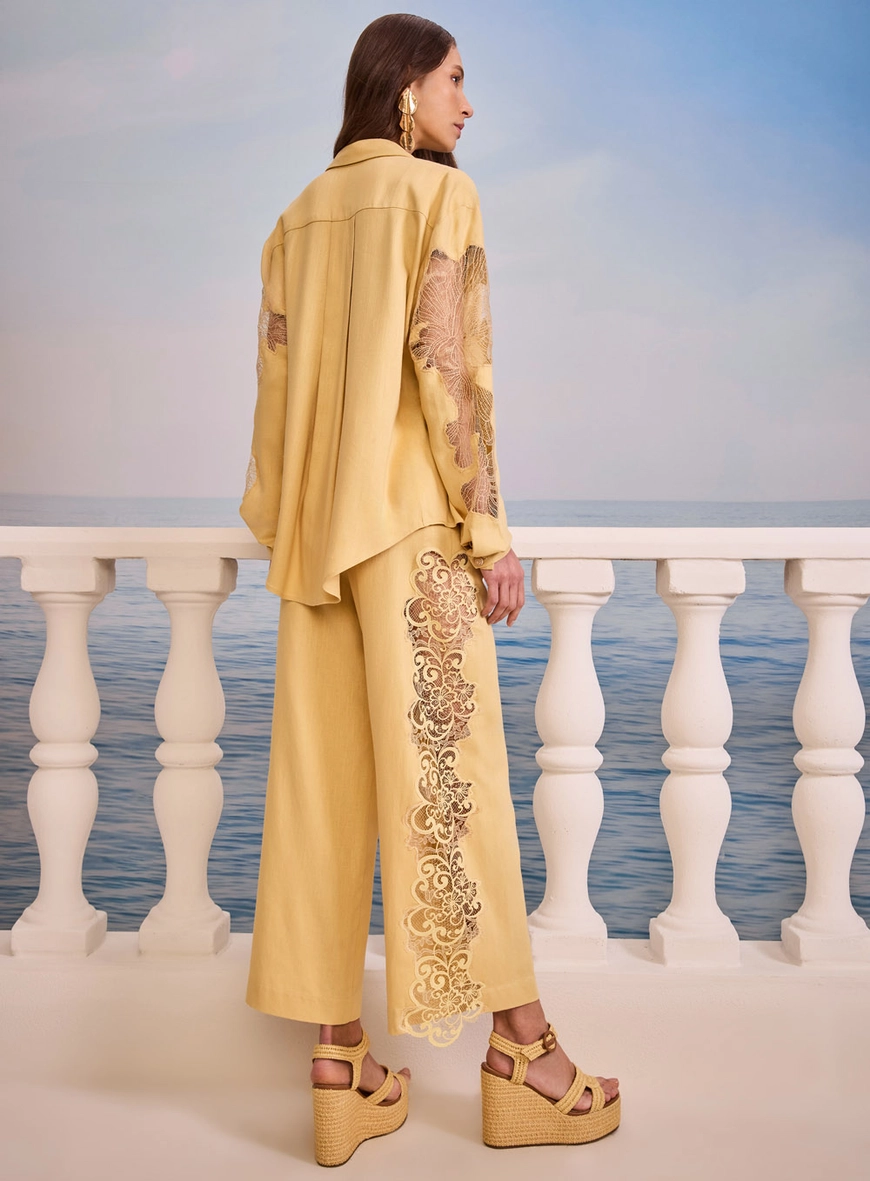 Calça Linho Renda