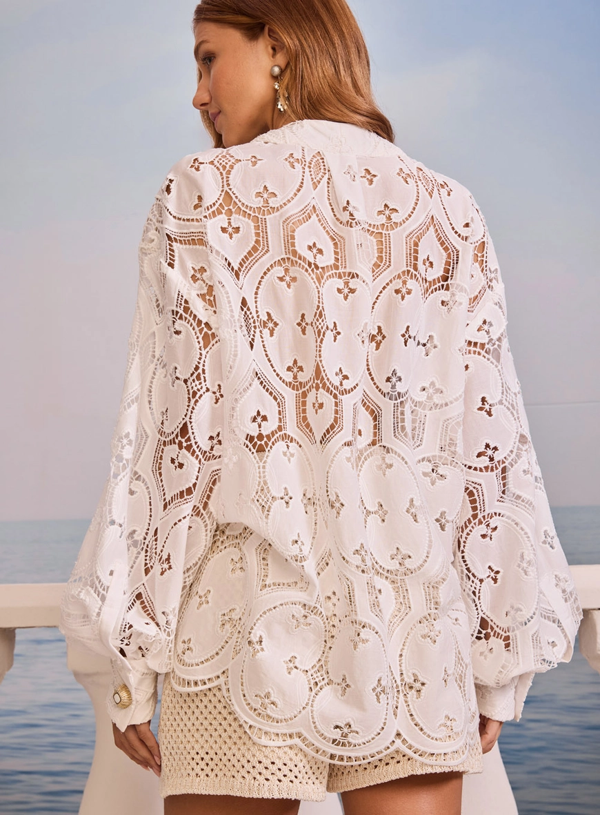 Blusa Richelieu Bordada