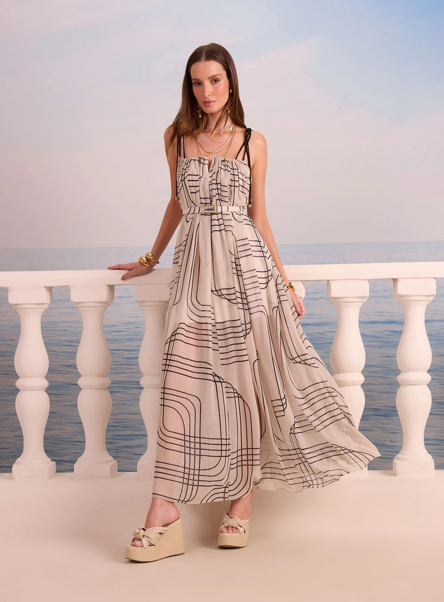 Vestido Maxi Midi Estampado