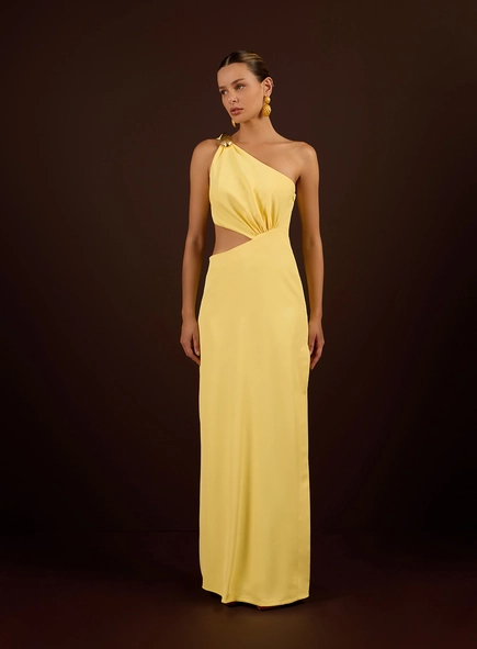 Vestido Longo Cut Out Ombro Só