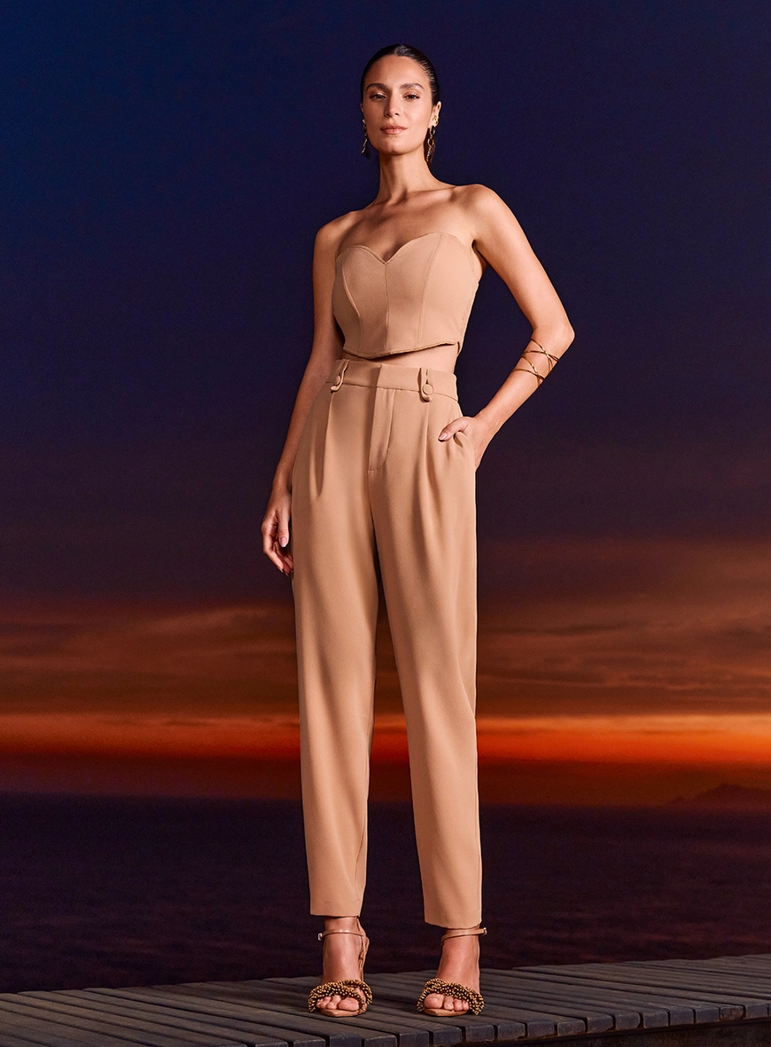 Calça Cenoura Crepe Essenza