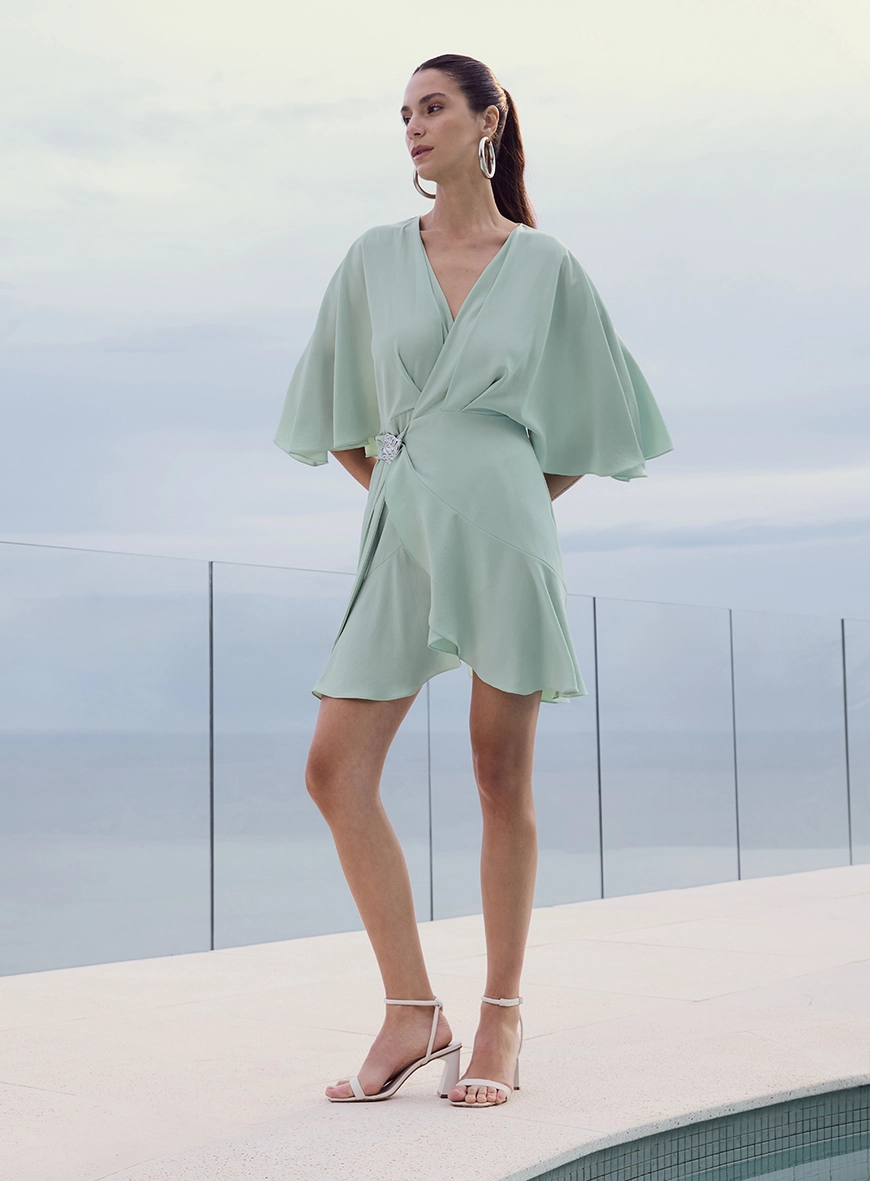 Vestido Trespasse Crepe Fluid