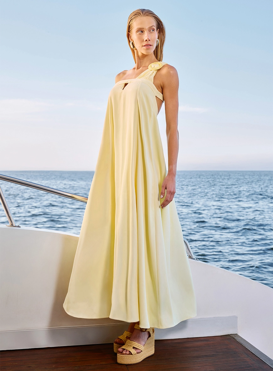 Vestido Maxi Midi Fivela