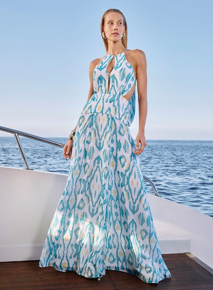 Vestido Max Midi Ikat