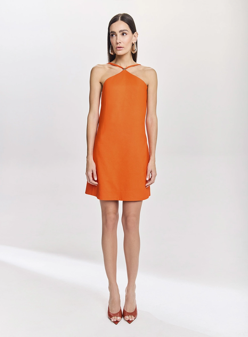 Vestido Curto Linho Ella