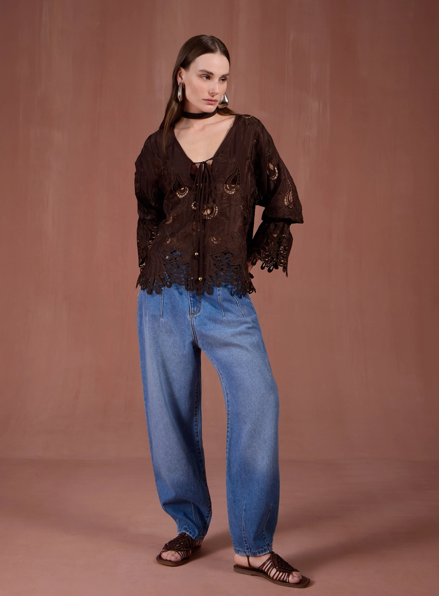 Calça Barrel Jeans