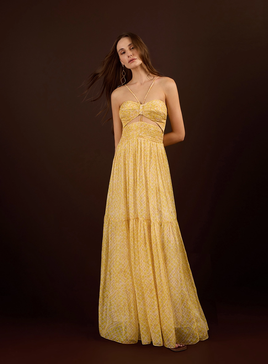 Vestido Estampa Sicília