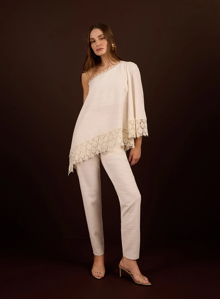 Conjunto Calça E Maxi-túnica Assimétrica
