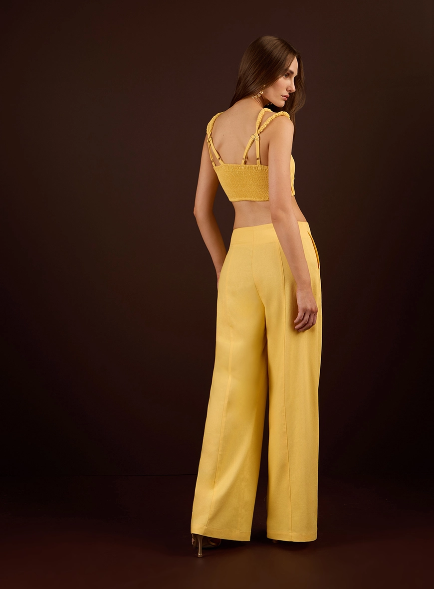 Conjunto Top E Calça Pantalona