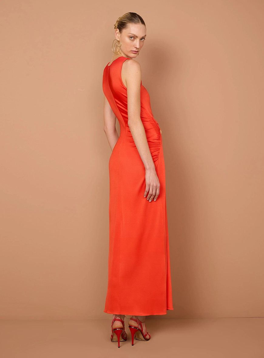 Vestido Midi Detalhe Gota