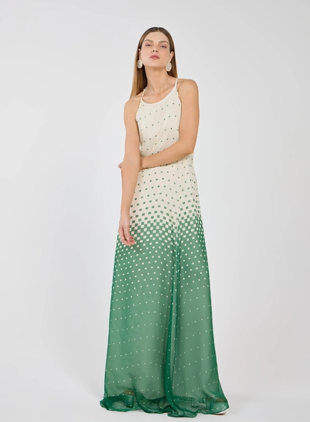 Vestido Longo Estampa Degradê