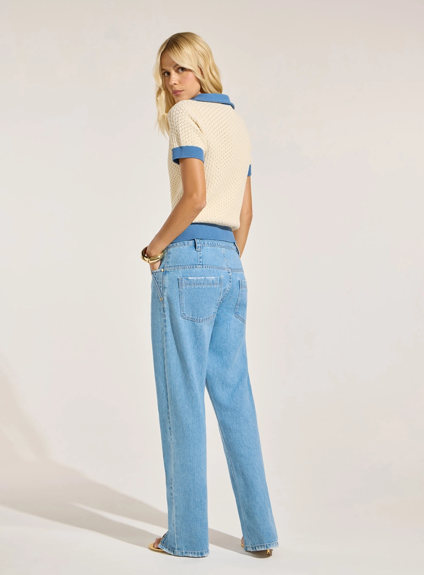 Calça Jeans Reta