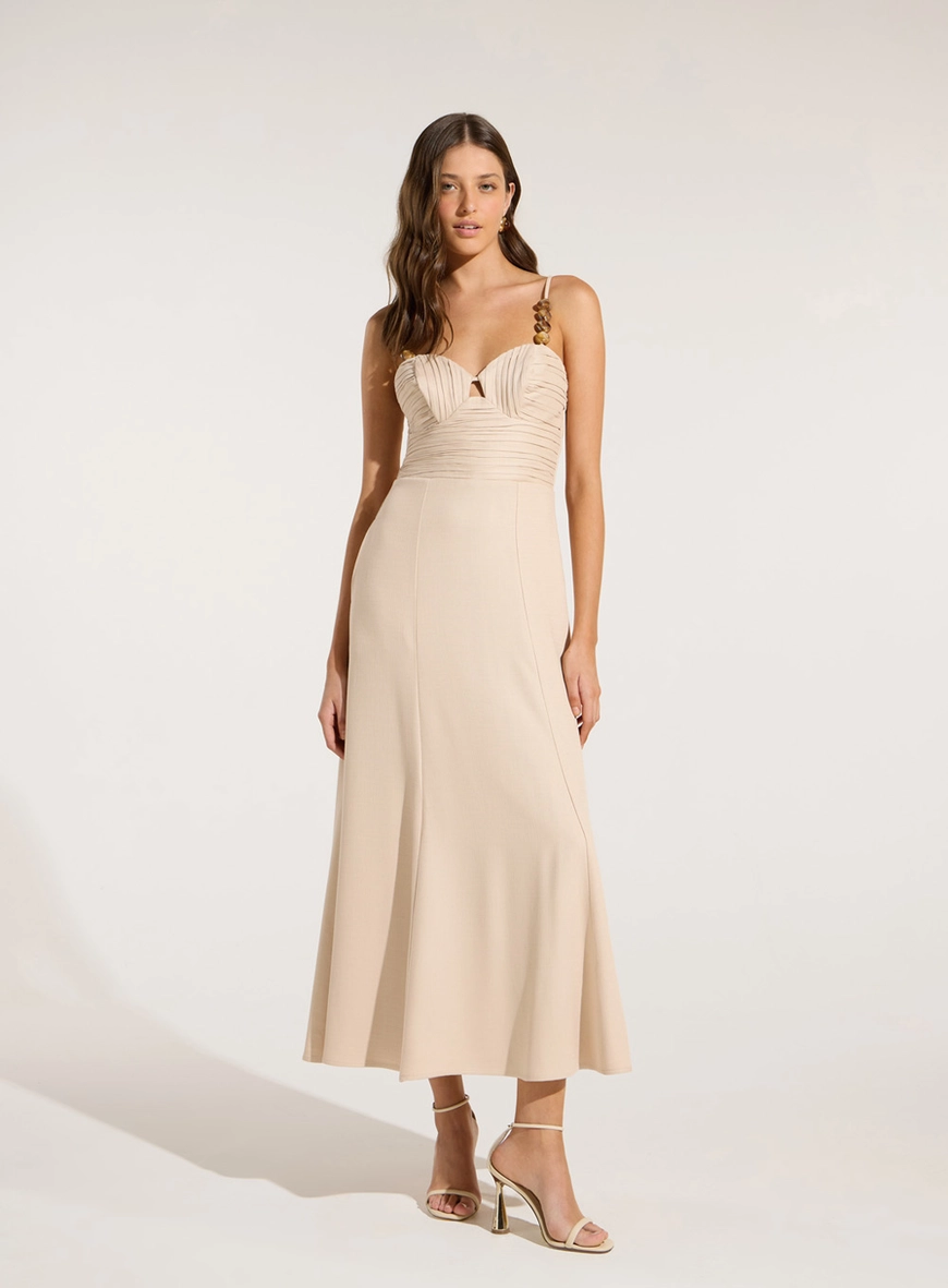 Vestido Midi Drapeado