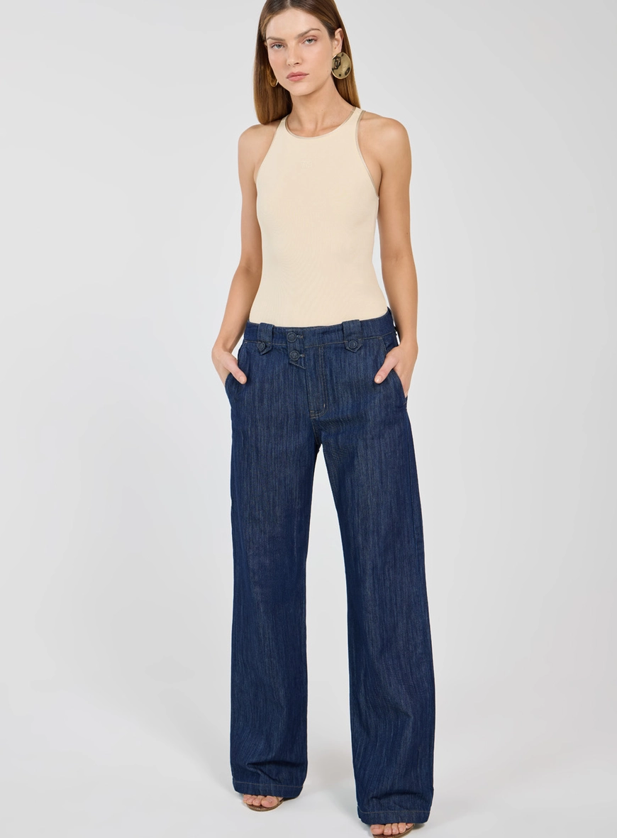 Calça Jeans Reta