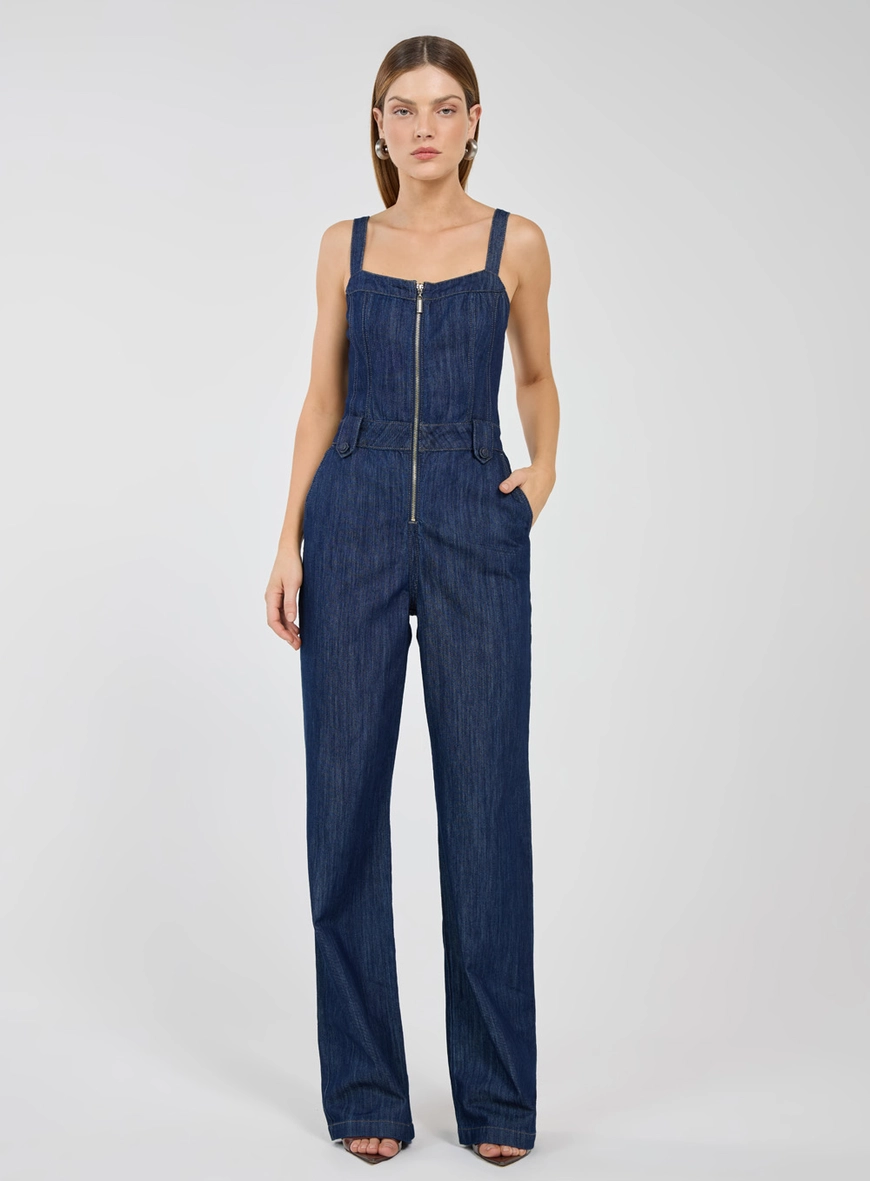 Macacão Em Denim