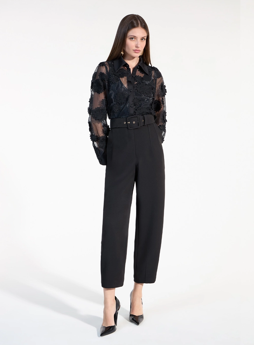 Calça Barrel - Preto