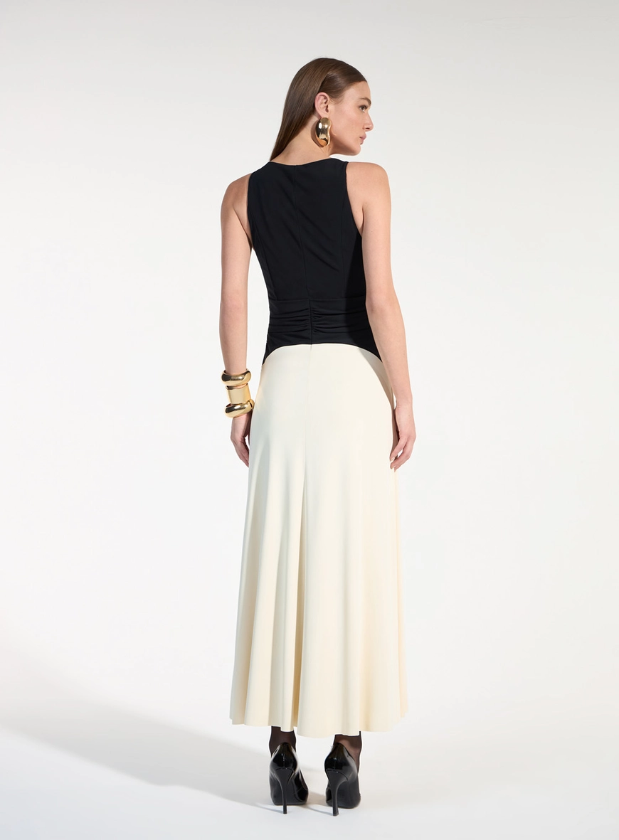 Vestido Midi Bicolor