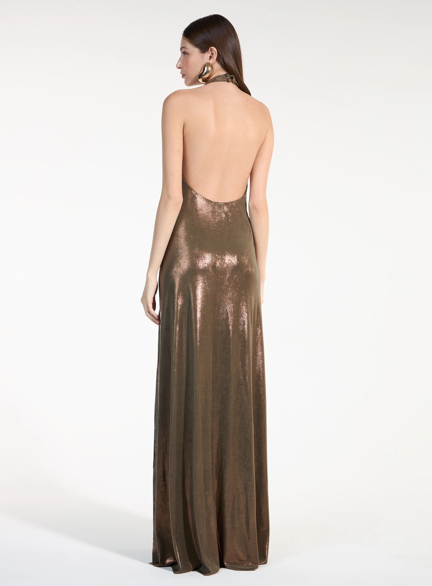 Vestido Longo Drape Glow
