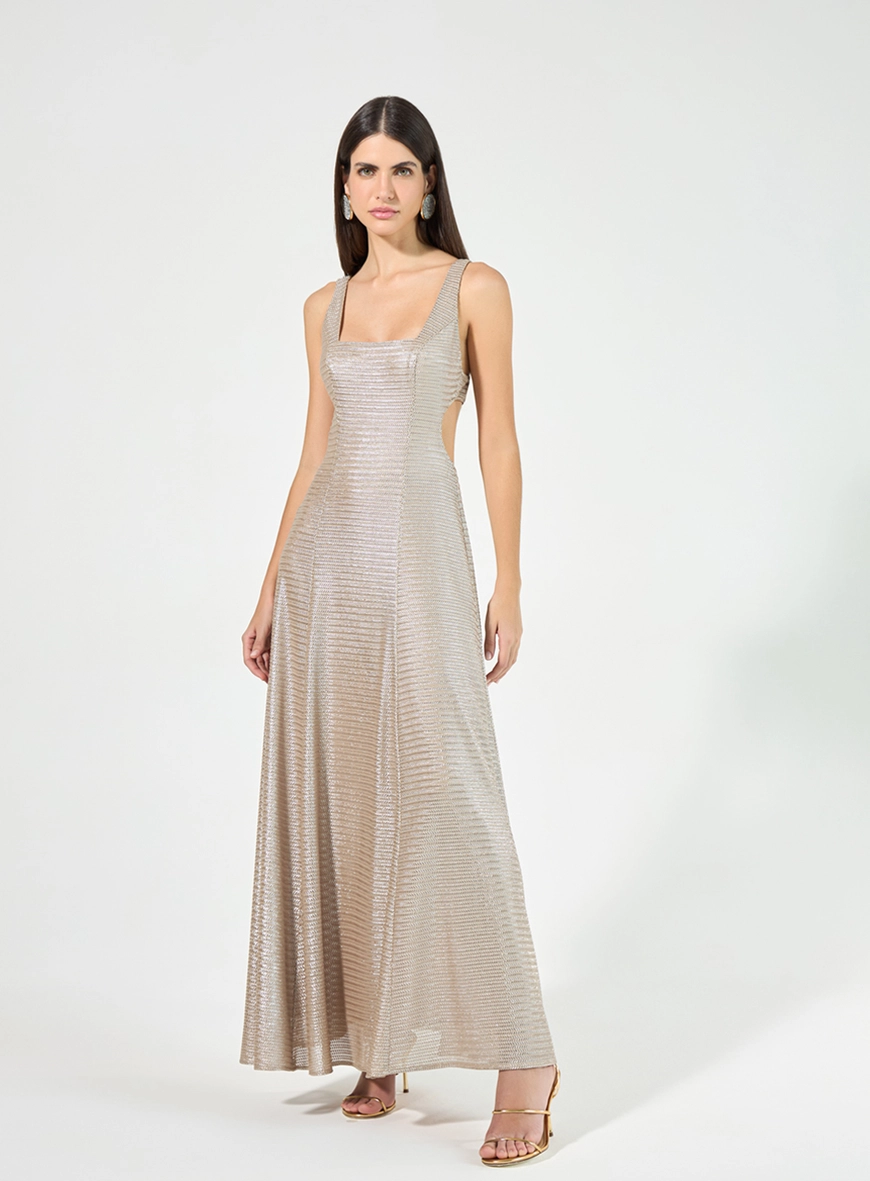 Vestido Maxi Midi Chevron Glow