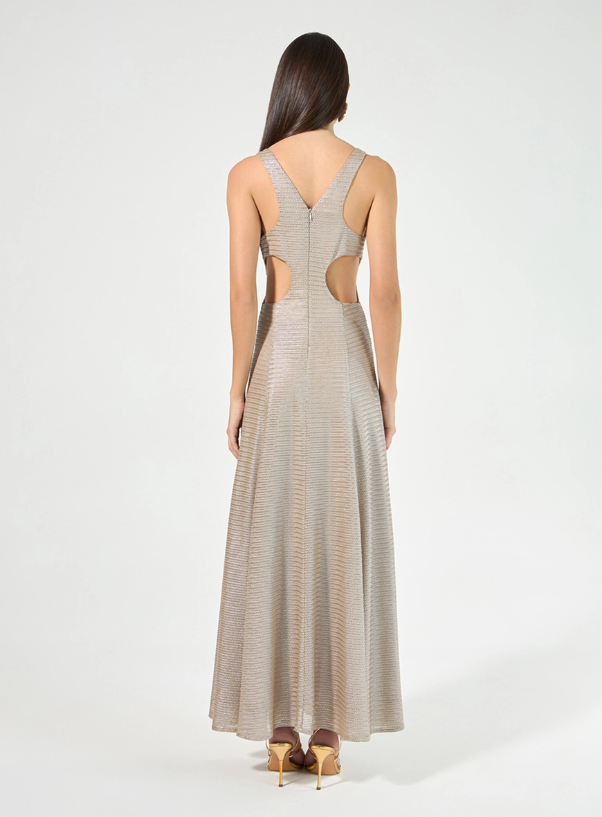 Vestido Maxi Midi Chevron Glow