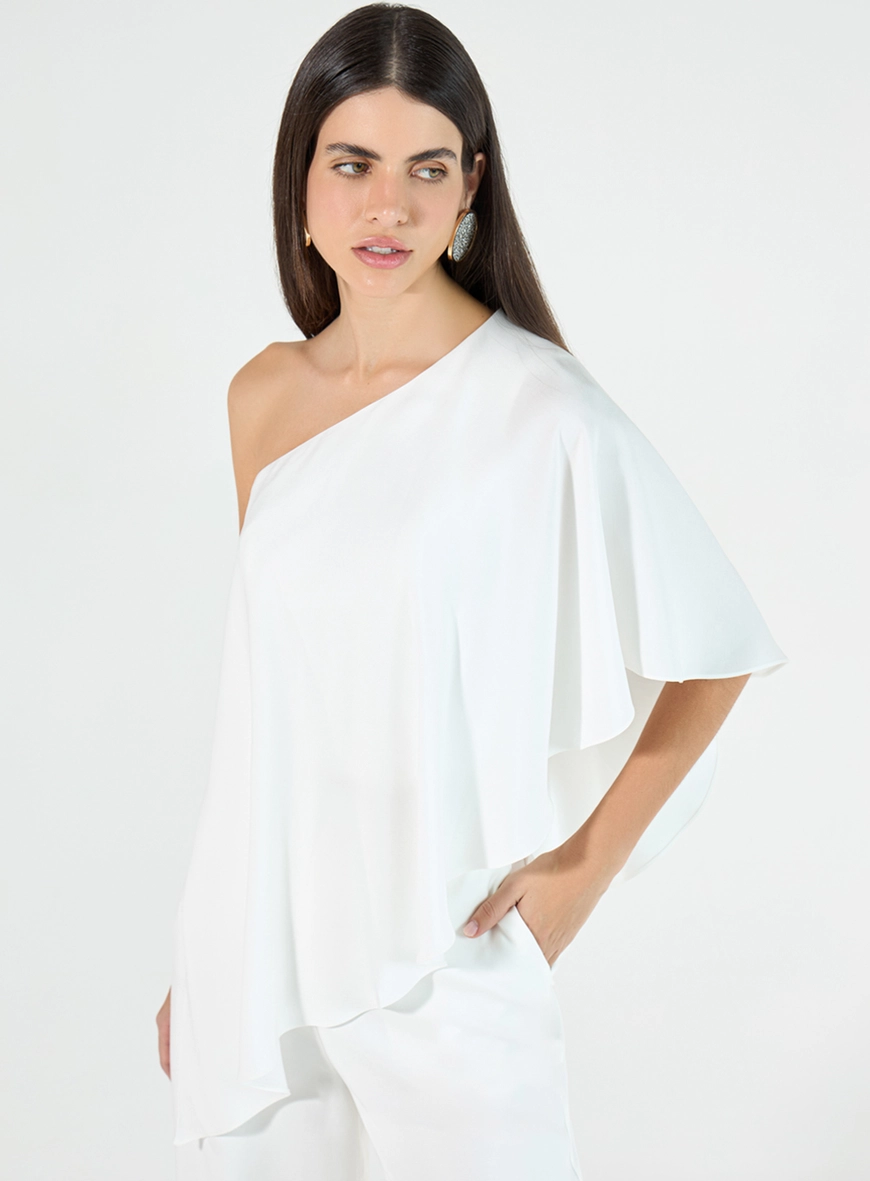 Conjunto Blusa Ombro Só E Calça