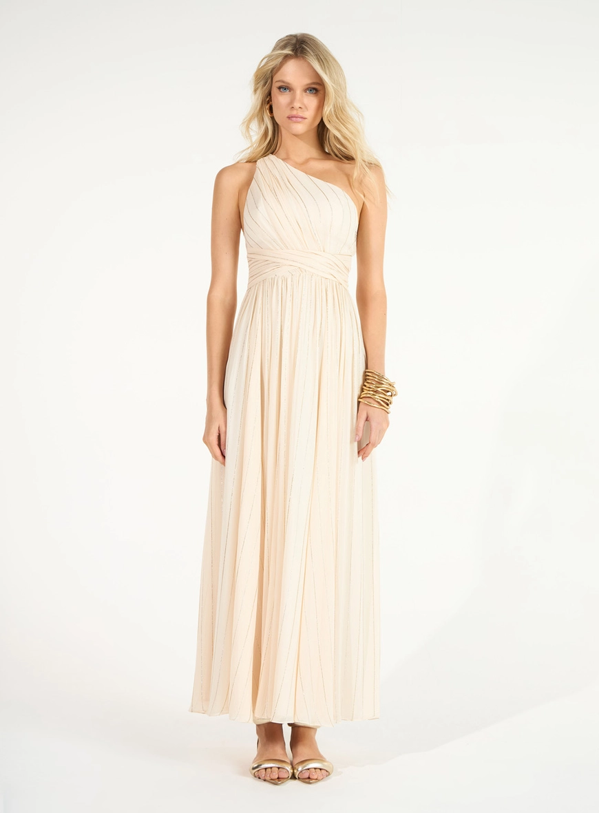 Vestido Maxi Midi Ombro Só Franzido