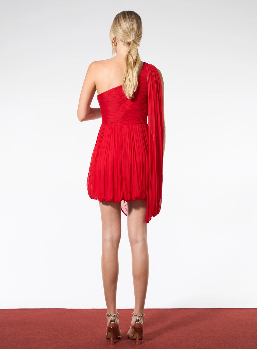 Vestido Curto Drapeado