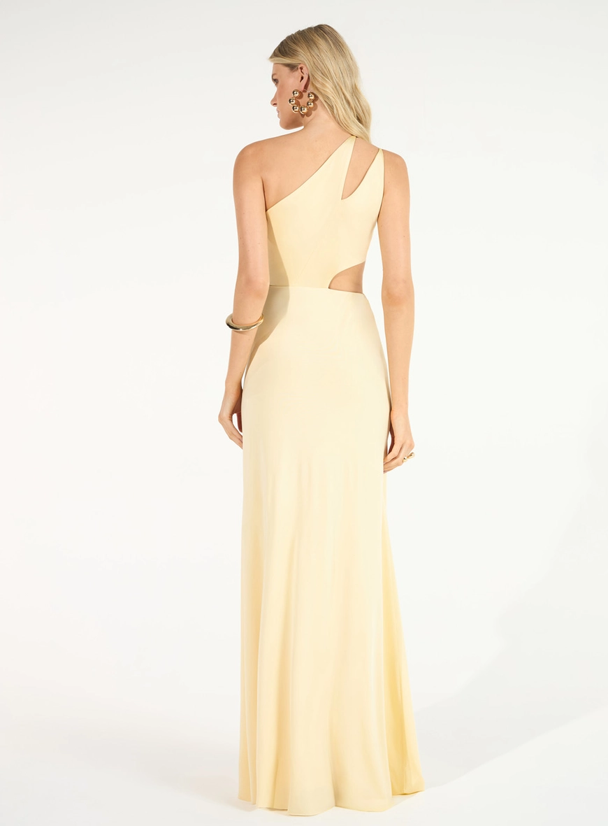 Vestido Longo Cut Out Em Jersey