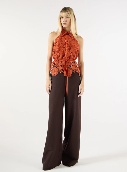 Blusa Guipure - Laranja