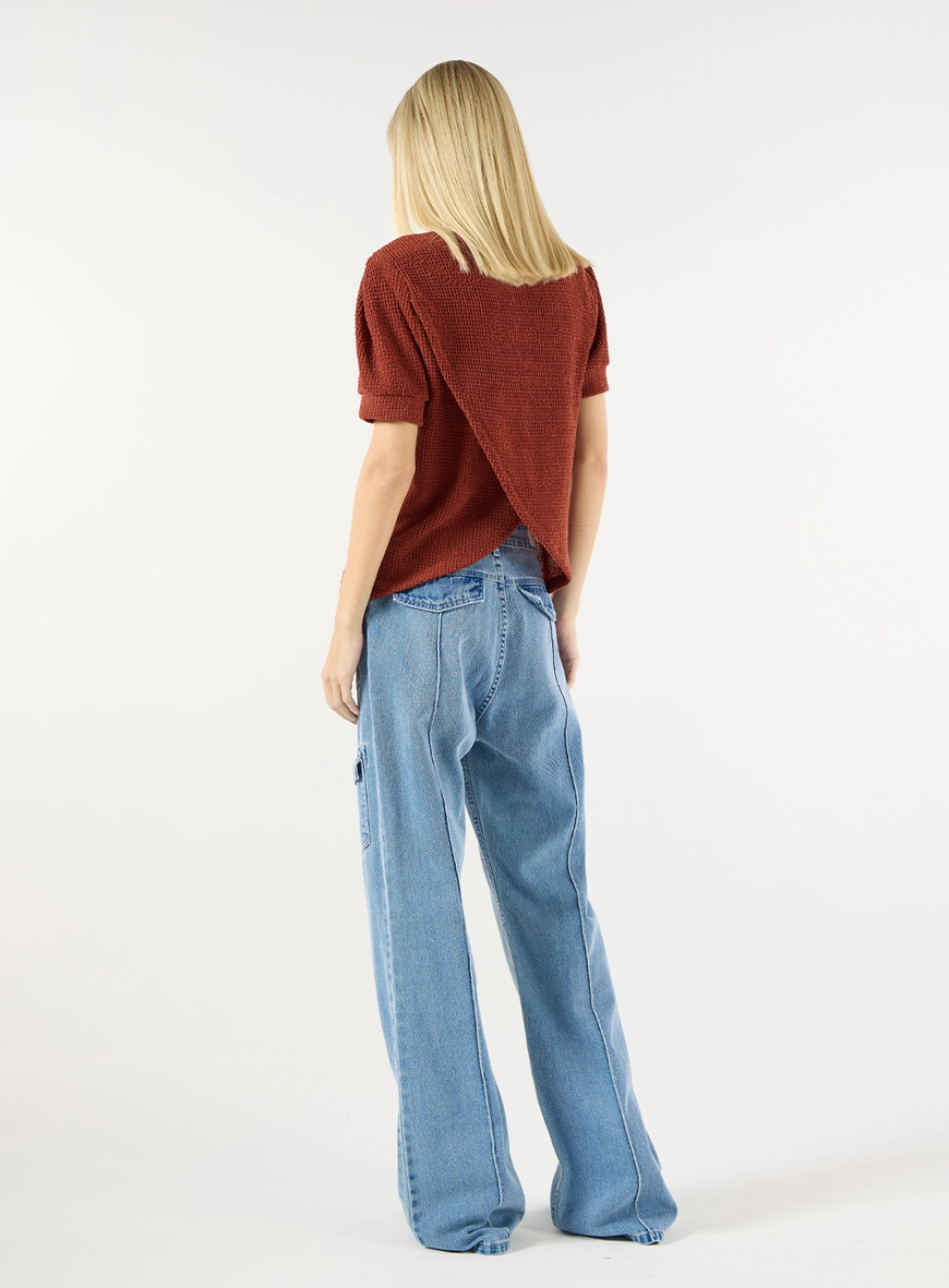 Blusa Tricot Detalhe Bolso