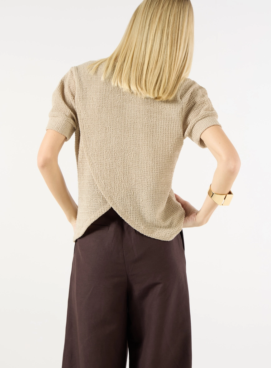 Blusa Tricot Detalhe Bolso
