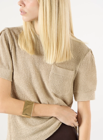 Blusa Tricot Detalhe Bolso
