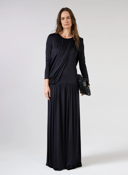 Vestido Longo Decote Costas