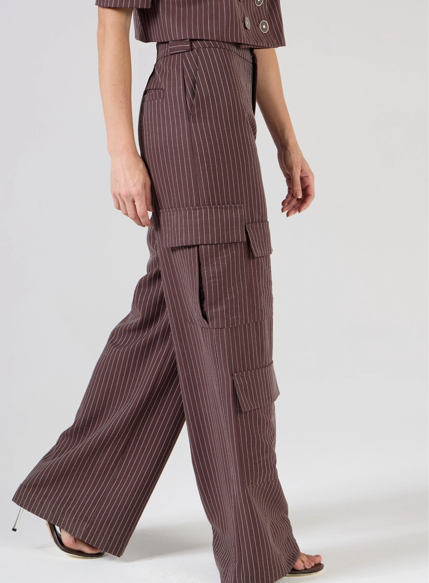 Conjunto Calça E Casaqueto Listras