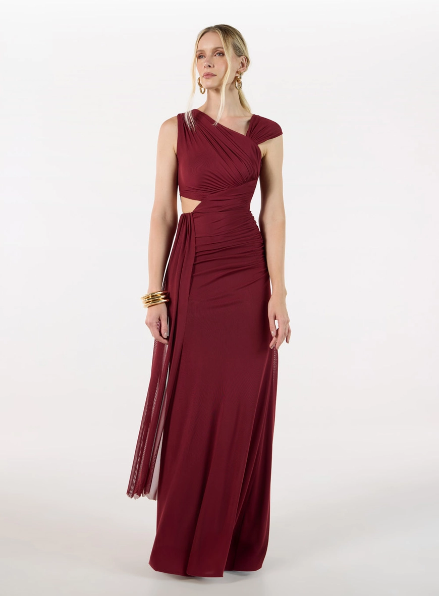 Vestido Longo Cut Out