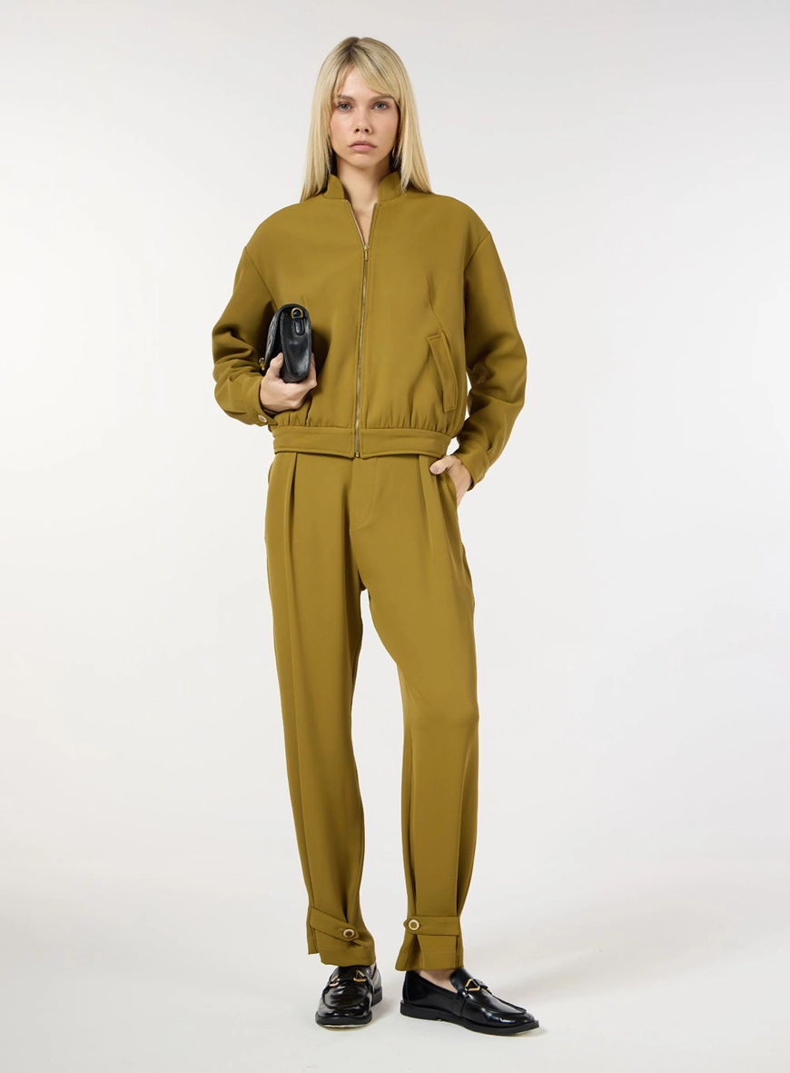 Jaqueta Crepe Bomber - Verde Martini