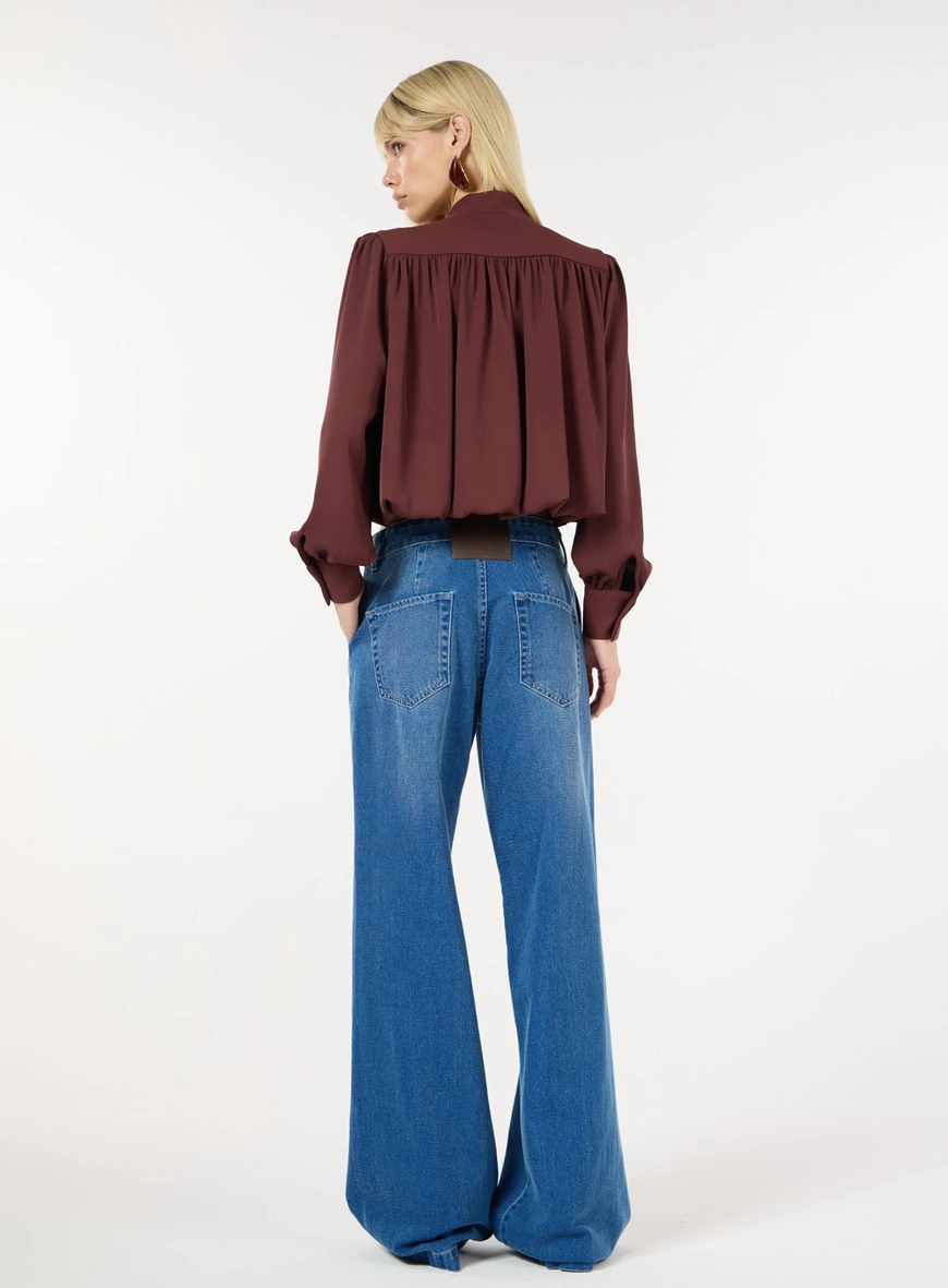 Blusa Decote Gota - Bordô