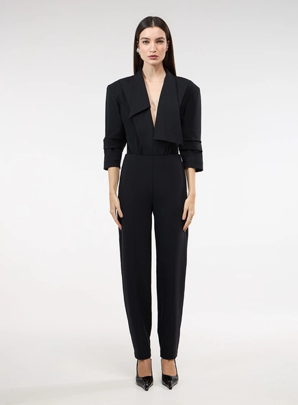 Calça Barrel Alfaiataria - Preto