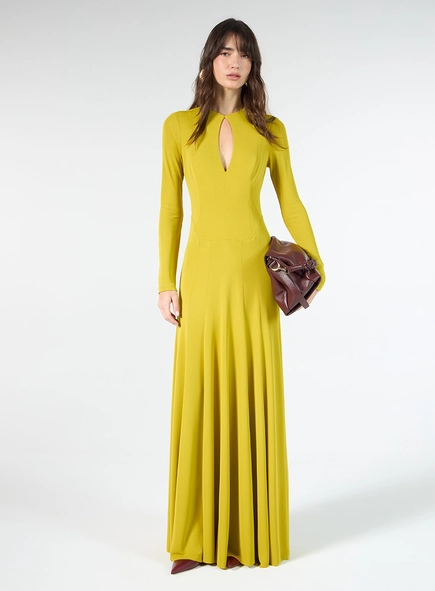 Vestido Longo Malha - Pistache