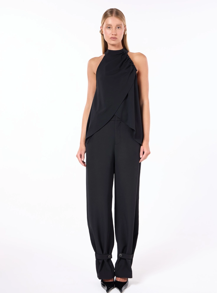 Blusa Drape Transpassada