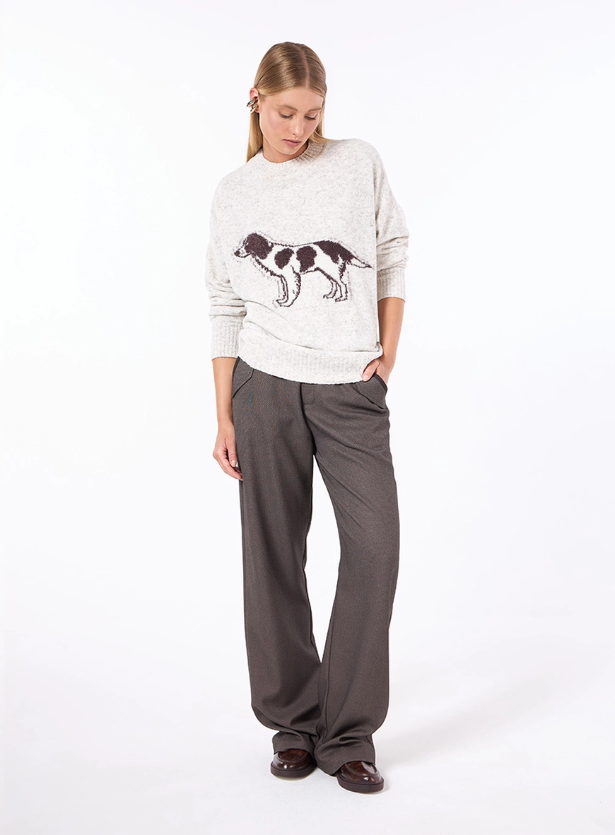 Pull Tricot Manga Longa - Off Shell