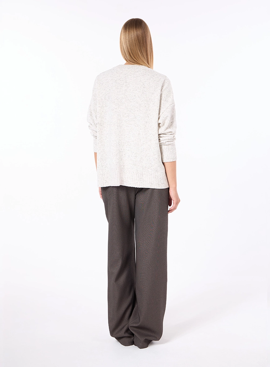 Pull Tricot Manga Longa - Off Shell