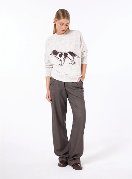 Pull Tricot Manga Longa - Off Shell