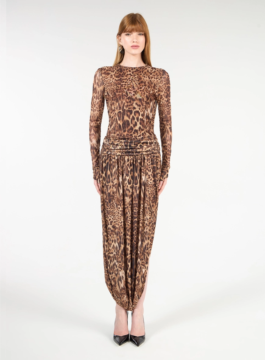 Calça Aladin Tule - Leopard